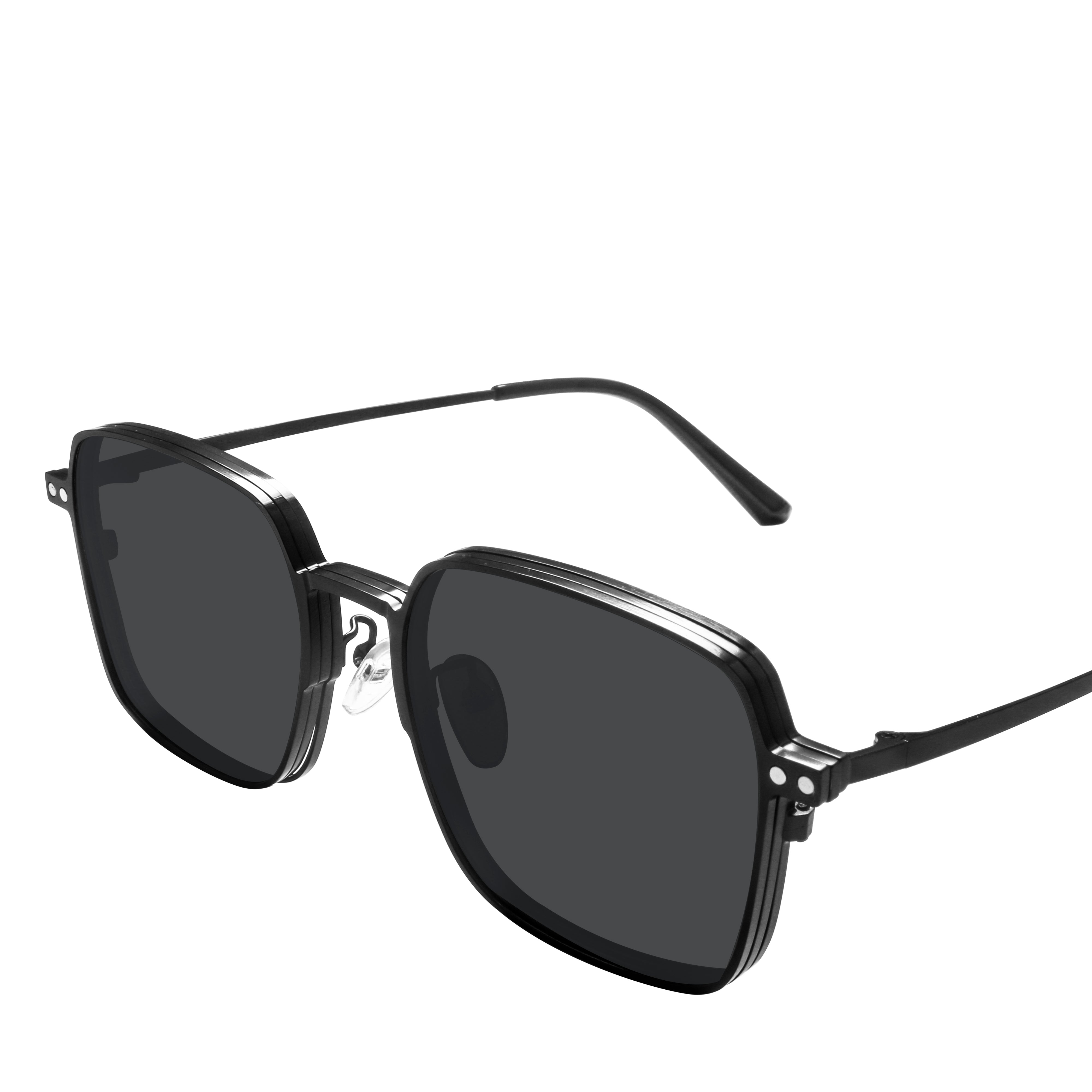 Gavin Acetate Rectangle Clip on Glasses Optical Factor