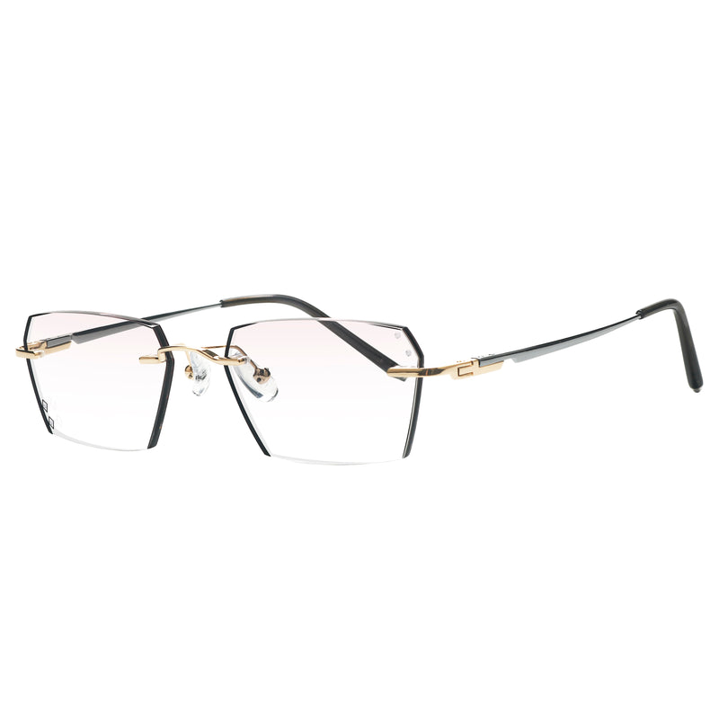 Eiden Geometric  Rimless Glasses