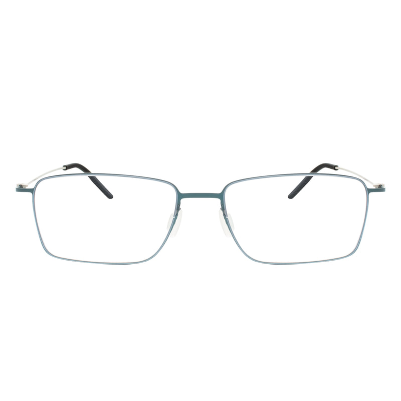 Fisher Rectangle Rimless Glasses