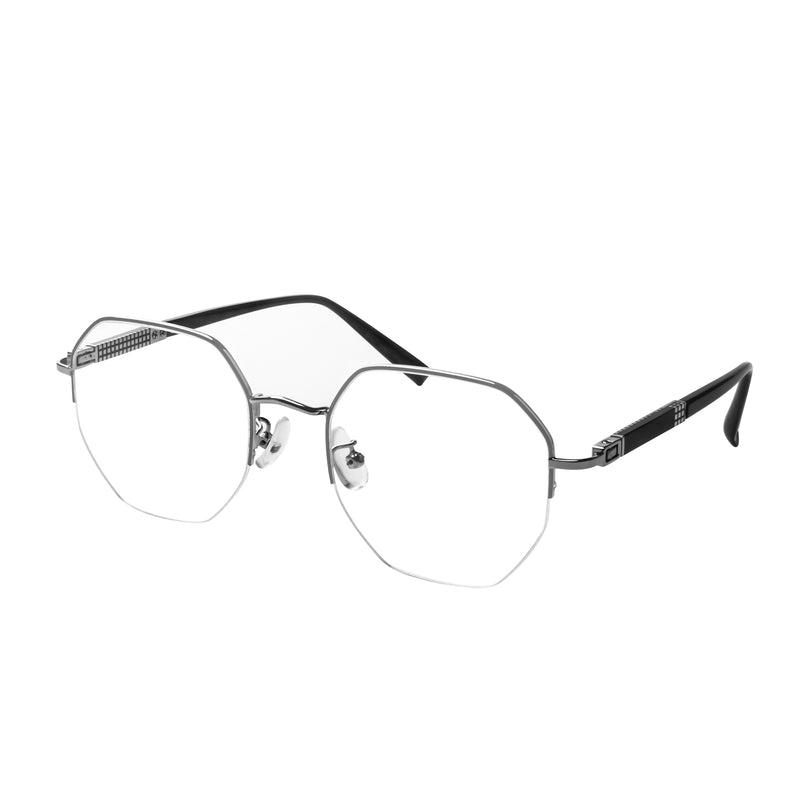 Beau Geometric Half-rim  Glasses