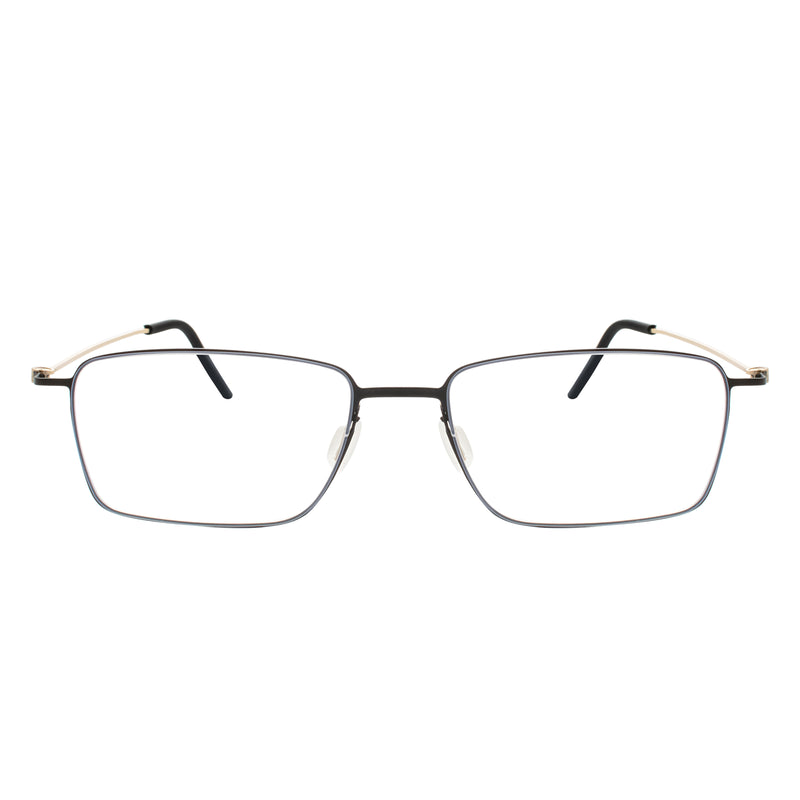 Fisher Rectangle Rimless Glasses