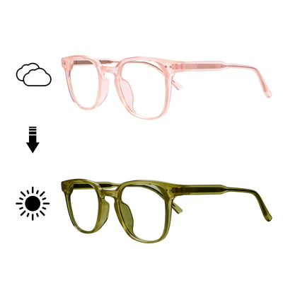 Jazmin Rectangle Transition Eyeglasses