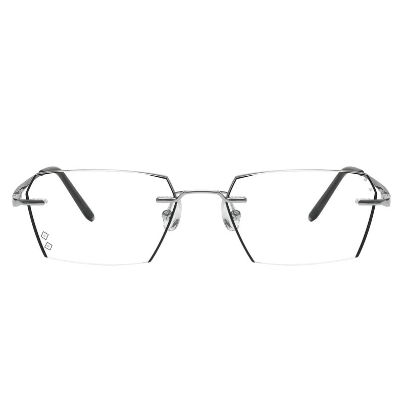 Eiden Geometric  Rimless Glasses