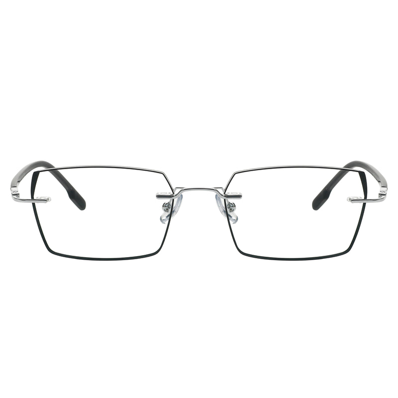 Jericho Rectangle Rimless Glasses