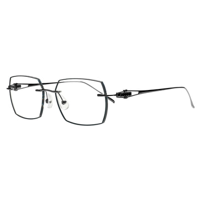 Brendan Rectangle Rimless Glasses