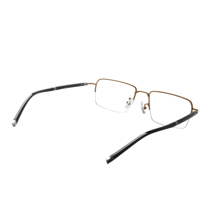 Jonathan Rectangle Metal Half-rim Glasses