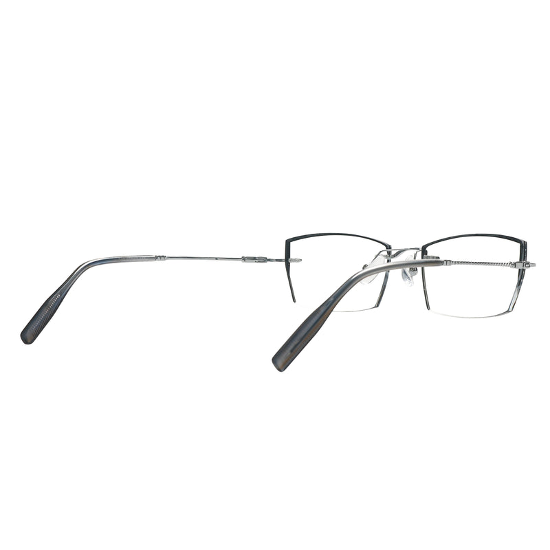 Demetrius Rectangle Rimless Glasses