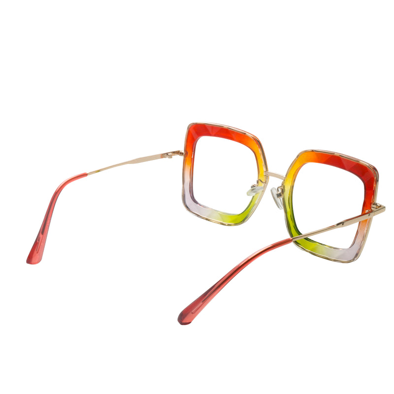 Emeri Geometric Full frame Acetate Eyeglasses