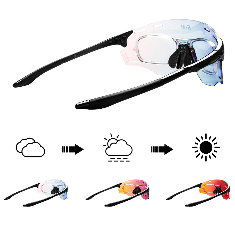 Rome Rectangle Acetate Prescription Cycling Sport Sunglasses Kit