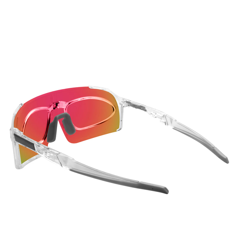 Teo Rectangle Acetate Prescription Cycling Sport Sunglasses Kit