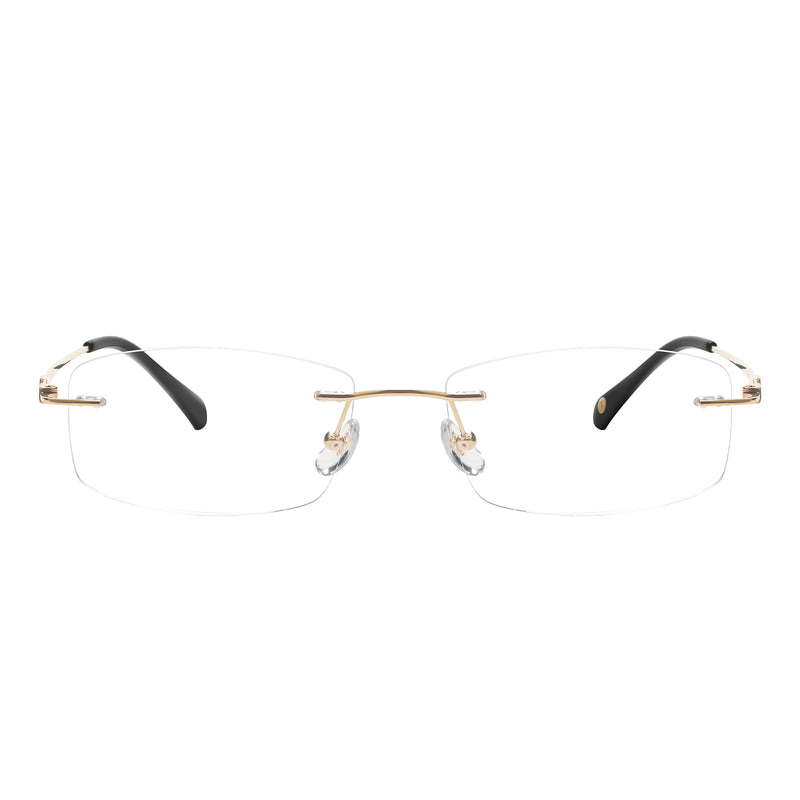 Mathew Rectangle Rimless Glasses