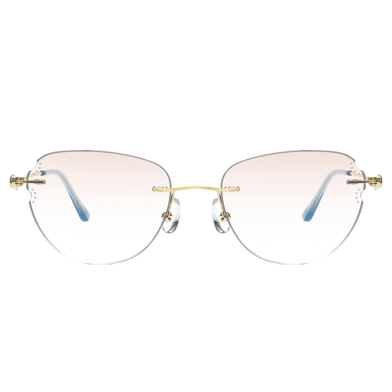 Nixon Rectangle Rimless Glasses