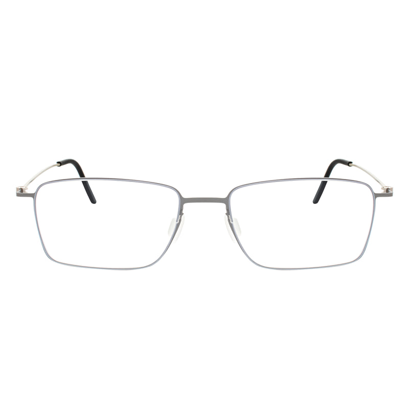 Fisher Rectangle Rimless Glasses