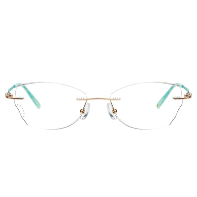 Jedidiah Geometric Rimeless Glasses