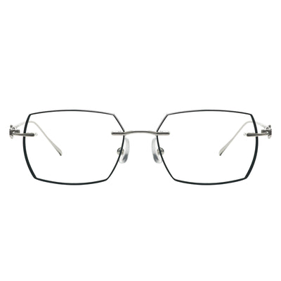 Brendan Rectangle Rimless Glasses