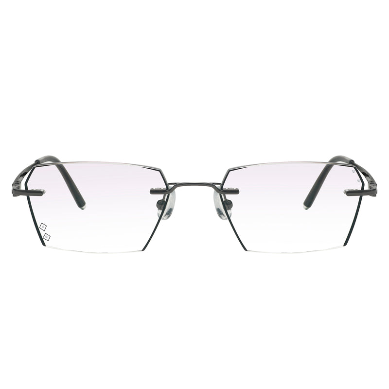 Eiden Geometric  Rimless Glasses