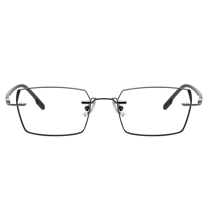 Jericho Rectangle Rimless Glasses