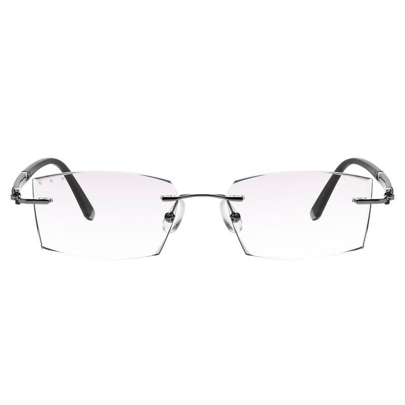 Jovanni Rectangle Rimless Glasses