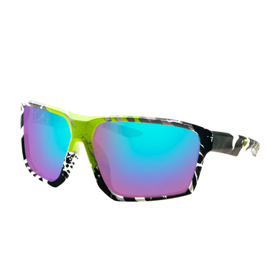Chosen Rectangle Acetate Prescription Cycling Sport Sunglasses Kit