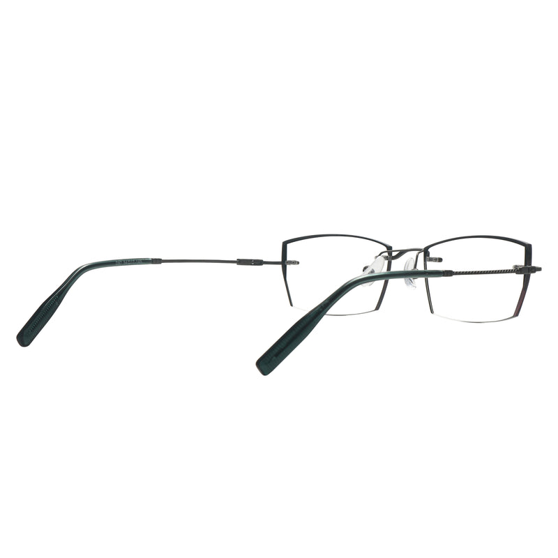 Demetrius Rectangle Rimless Glasses