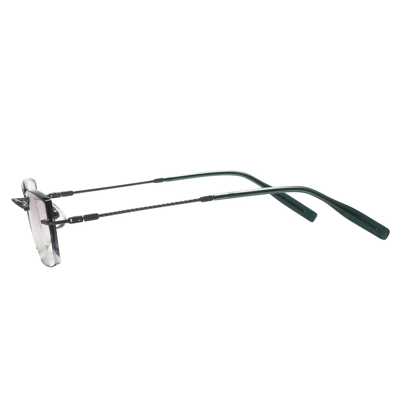 Demetrius Rectangle Rimless Glasses