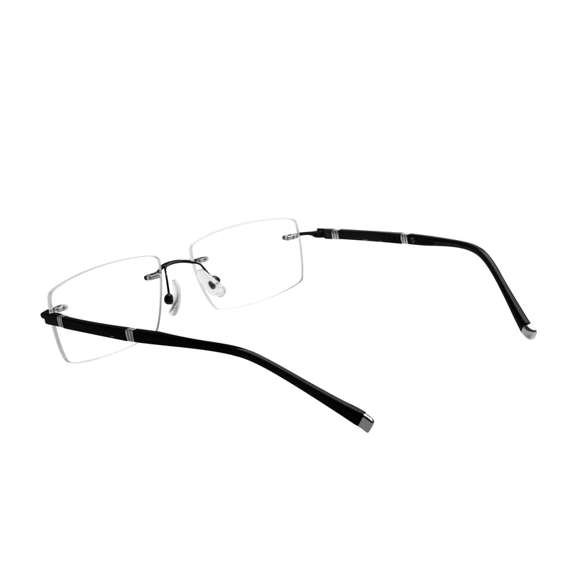 Adam Rectangle Rimless Glasses