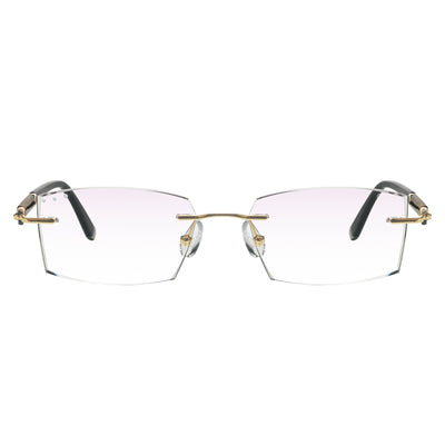 Jovanni Rectangle Rimless Glasses