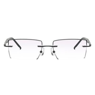 Rocky Rectangle Rimless Glasses