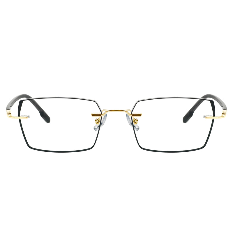 Jericho Rectangle Rimless Glasses