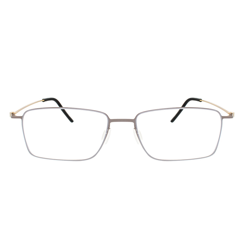 Fisher Rectangle Rimless Glasses