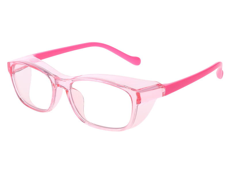 Kids Multi-Color Prescription Safety Rectangle Glasses